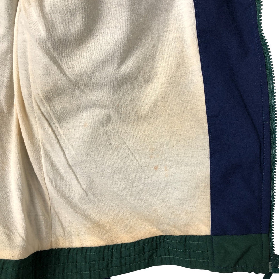 Vintage 90s-00'S Adidas back logo windbreaker, men's size small polyester Green type dark green Vintage Second Hand