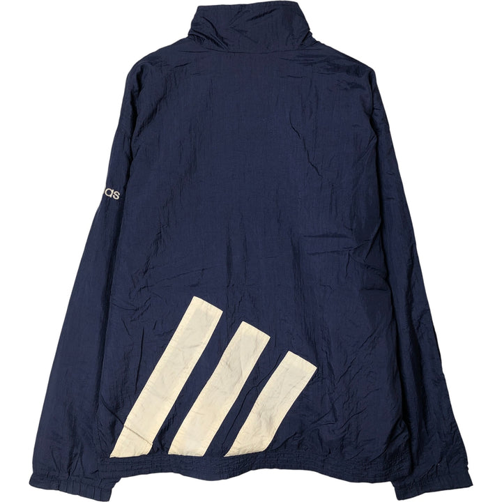 Vintage 80s-90'S Adidas nylon jacket, men's size M Nylon navy blue type Vintage Second Hand