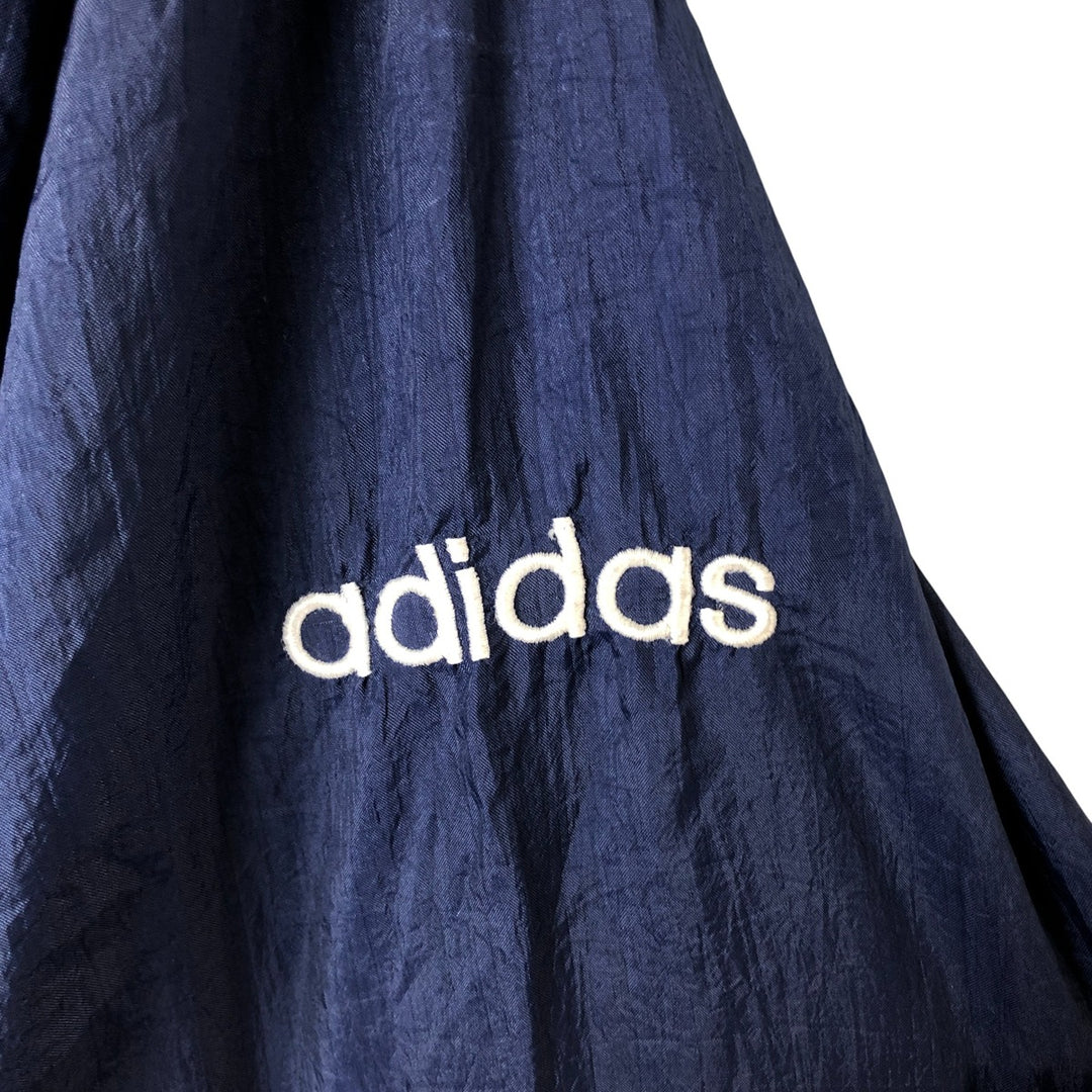 Vintage 80s-90'S Adidas nylon jacket, men's size M Nylon navy blue type Vintage Second Hand