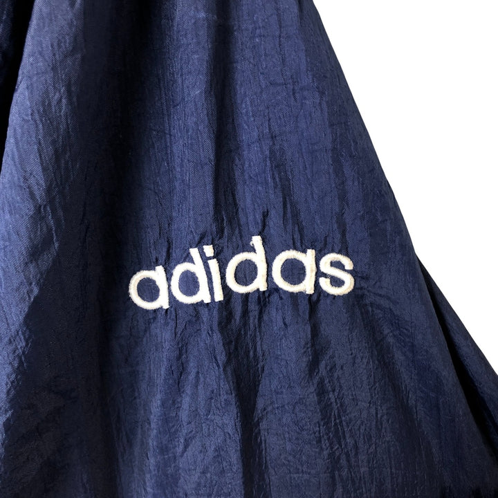 Vintage 80s-90'S Adidas nylon jacket, men's size M Nylon navy blue type Vintage Second Hand
