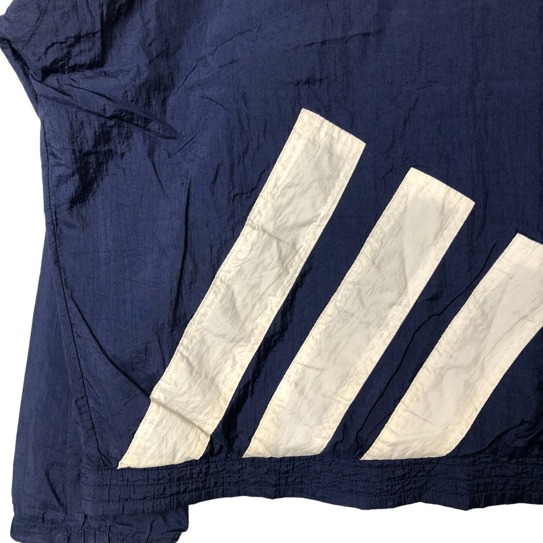 Vintage 80s-90'S Adidas nylon jacket, men's size M Nylon navy blue type Vintage Second Hand