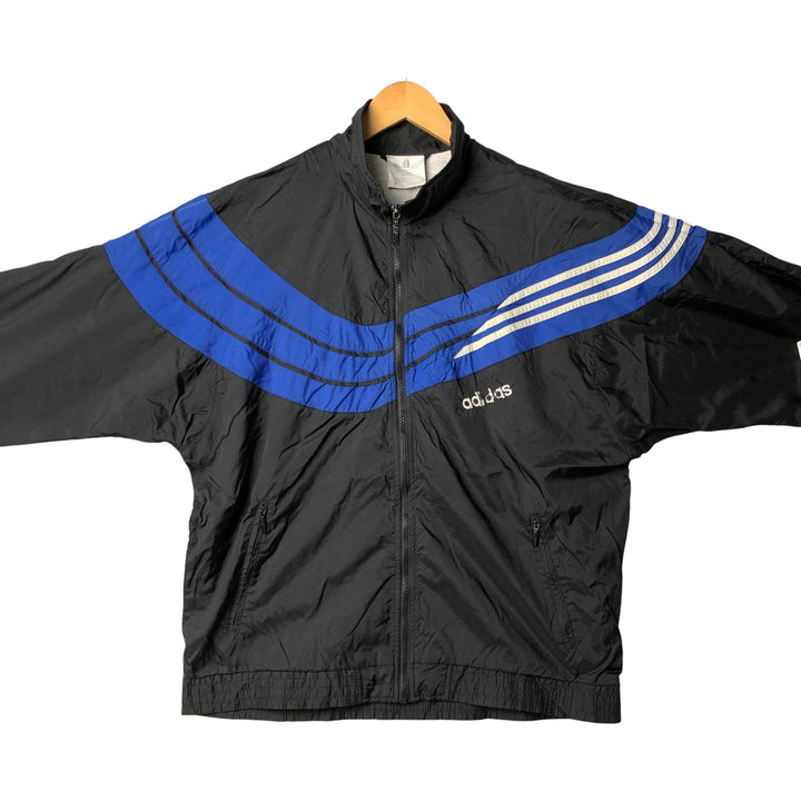 80'S Adidas Nylon Jacket, Men's M Size, Vintage Nylon black type Vintage Second Hand