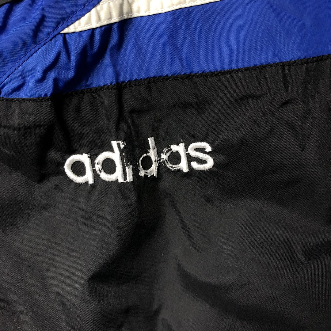80'S Adidas Nylon Jacket, Men's M Size, Vintage Nylon black type Vintage Second Hand