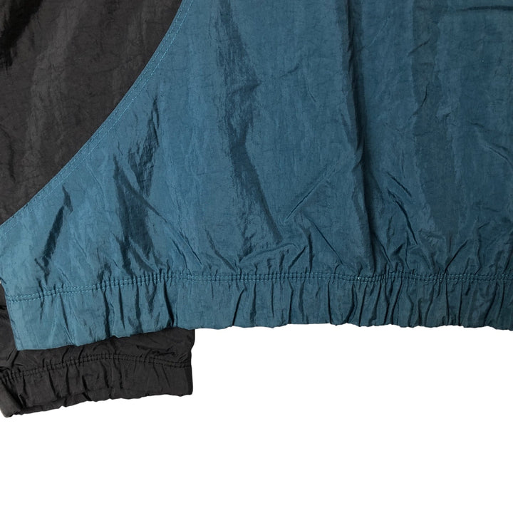 Vintage 90s-00'S Adidas nylon jacket with back logo, size L, men's unclear Green type dark green Vintage Second Hand