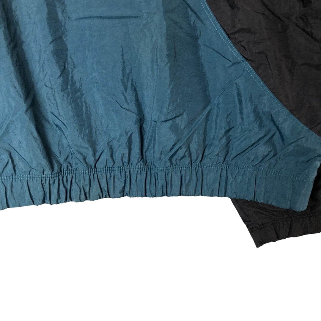 Vintage 90s-00'S Adidas nylon jacket with back logo, size L, men's unclear Green type dark green Vintage Second Hand