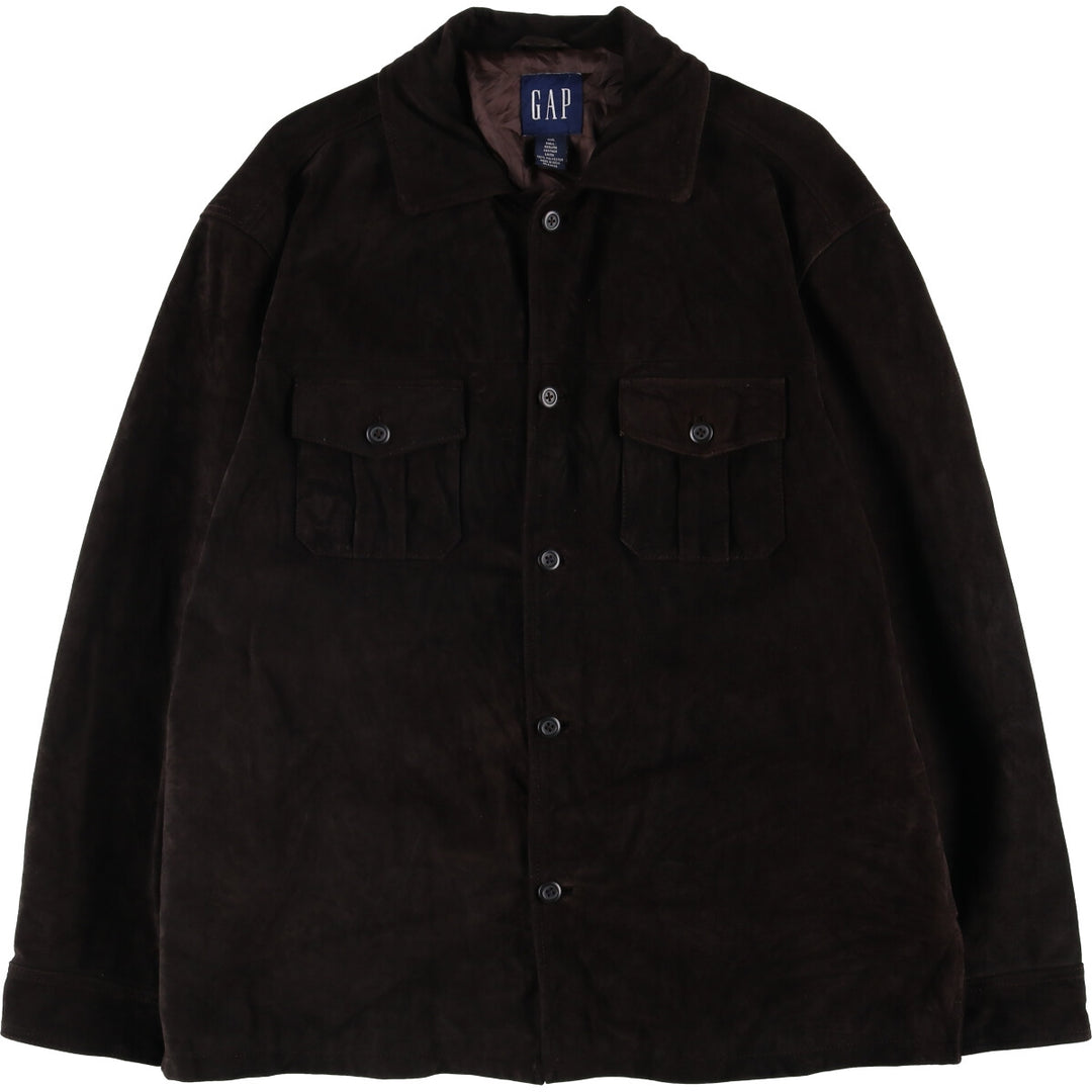 90'S GAP Old Gap Suede Leather Jacket Men's XXL Vintage Genuine