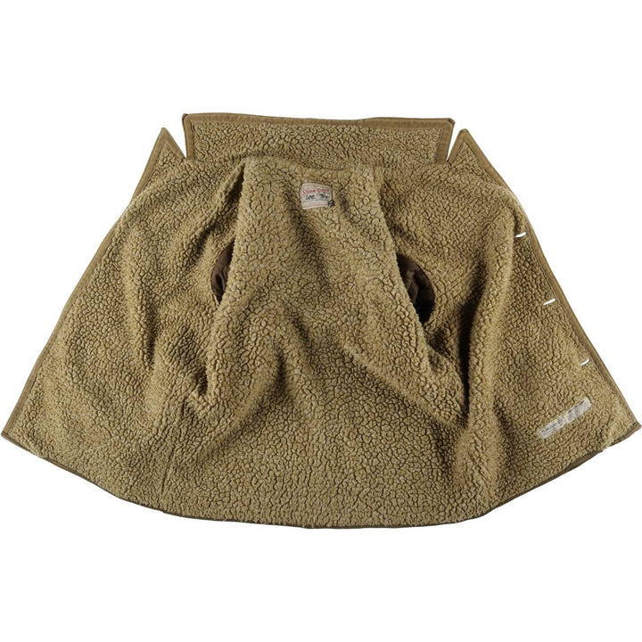 Vintage 1980'S Lee STORM RIDER suede lunch coat, half coat, made in the USA, size L, men's others Khaki type beige Vintage Second Hand