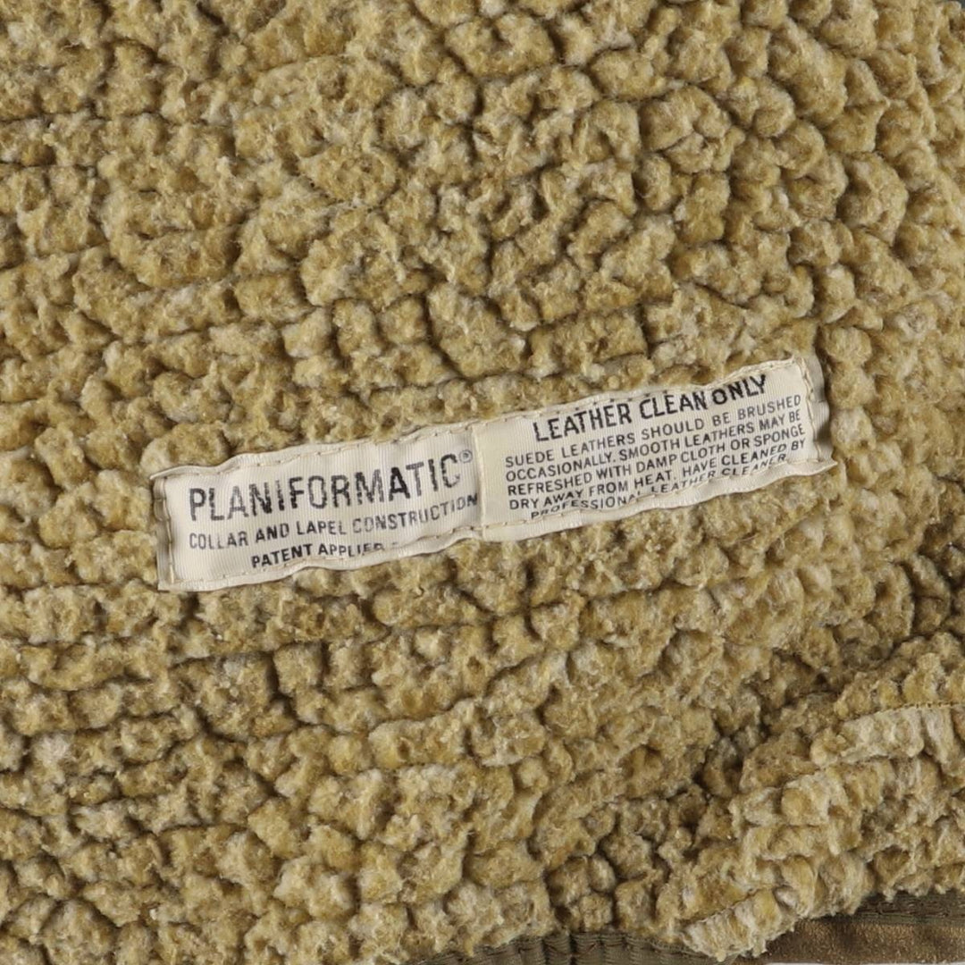 Vintage 1980'S Lee STORM RIDER suede lunch coat, half coat, made in the USA, size L, men's others Khaki type beige Vintage Second Hand