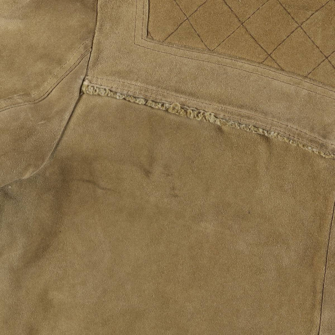 Vintage 1980'S Lee STORM RIDER suede lunch coat, half coat, made in the USA, size L, men's others Khaki type beige Vintage Second Hand