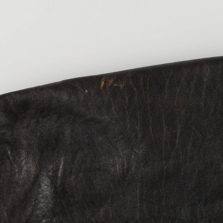 90'S Avirex A-2 Padded Leather Flight Jacket, Made in USA, Men's XL, Vintage genuine leather black type Vintage Second Hand