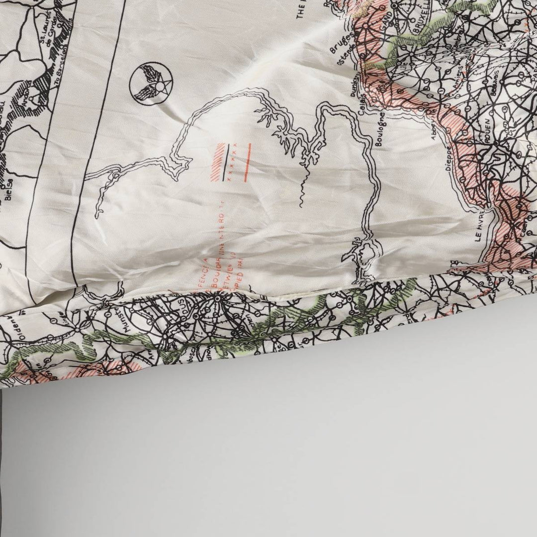 90'S Avirex A-2 Padded Leather Flight Jacket, Made in USA, Men's XL, Vintage genuine leather black type Vintage Second Hand