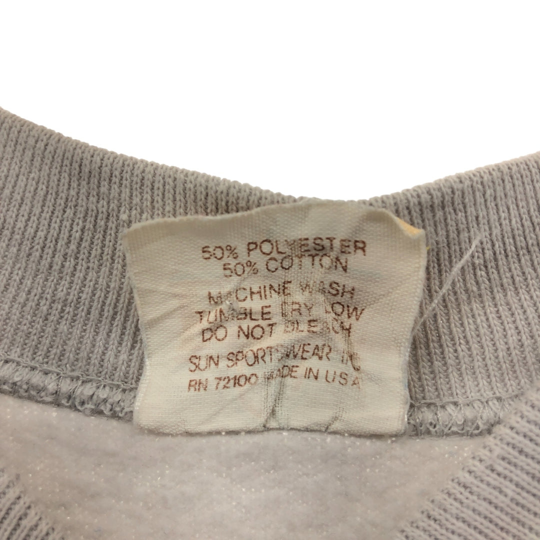 FOREST Fish Print Animal Sweatshirt, Made in USA, Men's Size L polyester Blue type light blue Vintage Second Hand