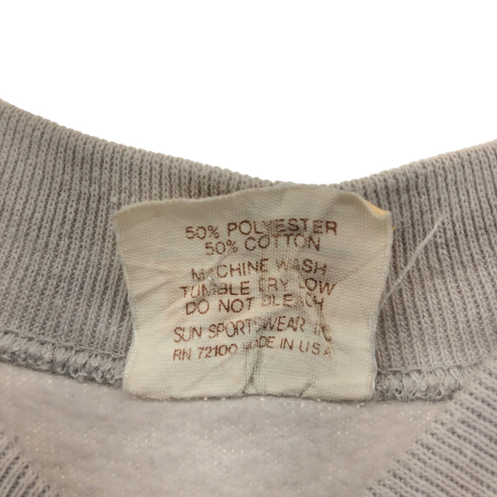 FOREST Fish Print Animal Sweatshirt, Made in USA, Men's Size L polyester Blue type light blue Vintage Second Hand