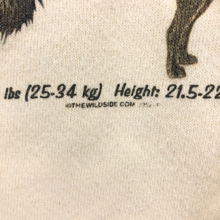 90'S Lee Heavy Weight Dog Print Labrador Retriever Animal Sweatshirt, Men's Size XL cotton unbleached Vintage Second Hand