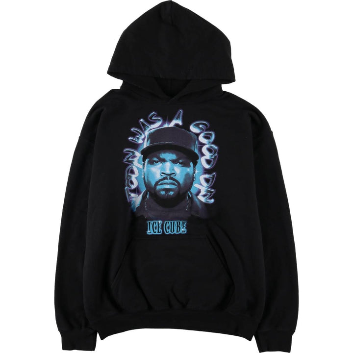 ICE CUBE Band Sweatshirt Pullover Hoodie, Men's Size M cotton black type Vintage Second Hand