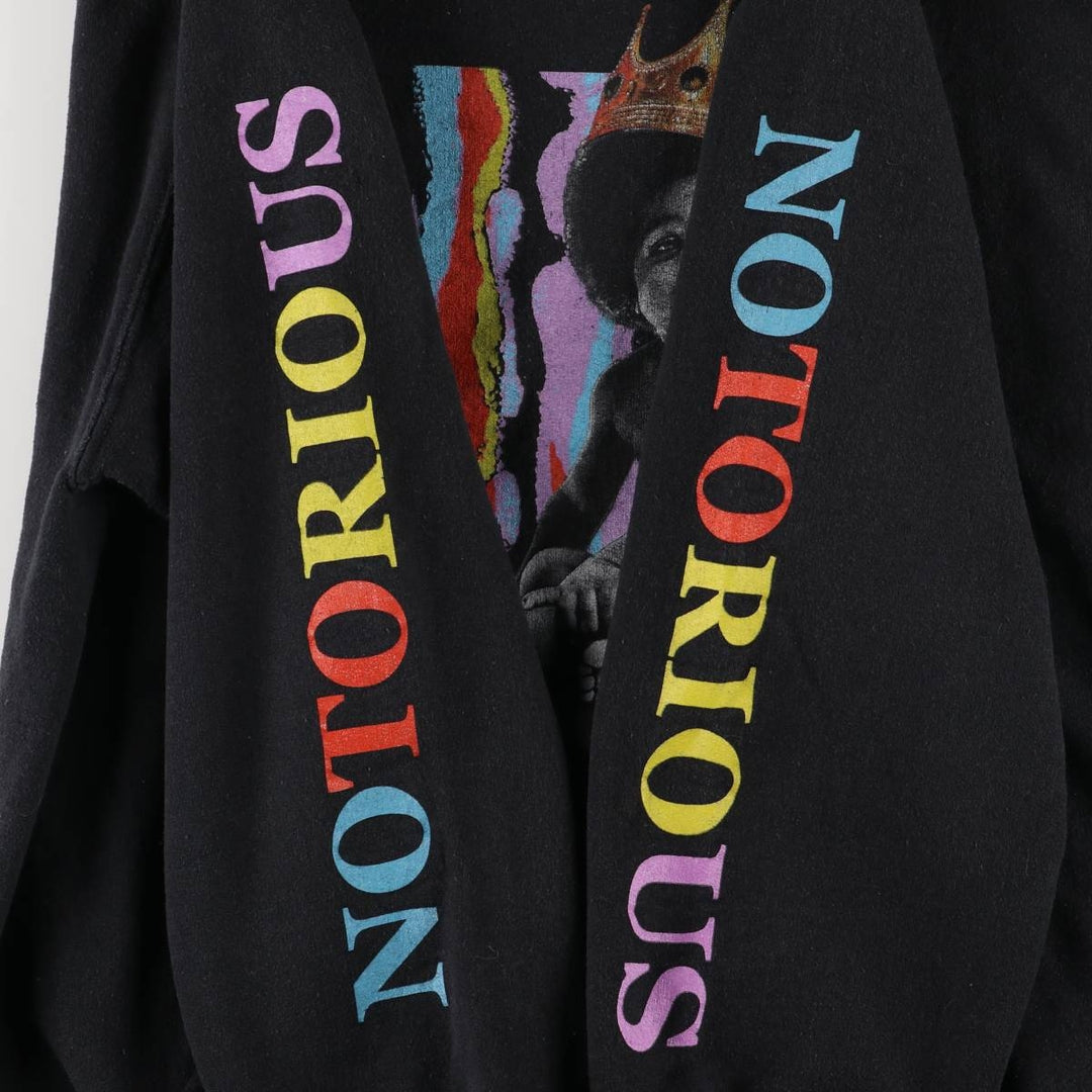 Gildan THE NOTORIUS BIG Band Pullover Sweatshirt, Men's Size L unclear black type Vintage Second Hand