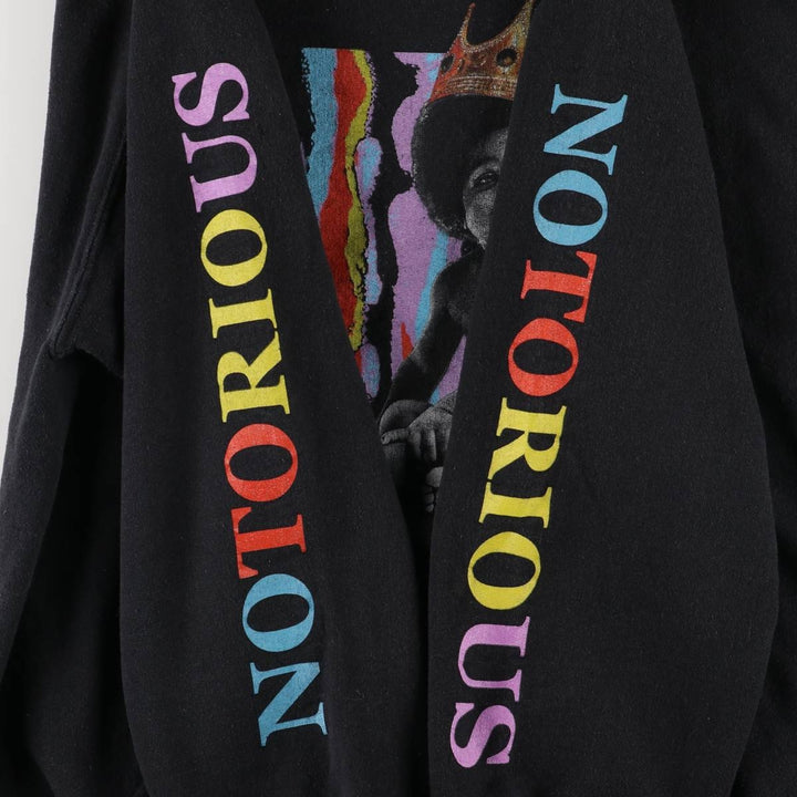 Gildan THE NOTORIUS BIG Band Pullover Sweatshirt, Men's Size L unclear black type Vintage Second Hand