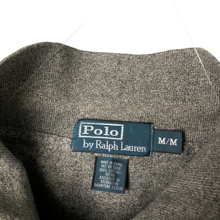 Ralph Lauren POLO by Ralph Lauren short sleeve polo shirt, men's size M cotton Charcoal Vintage Second Hand