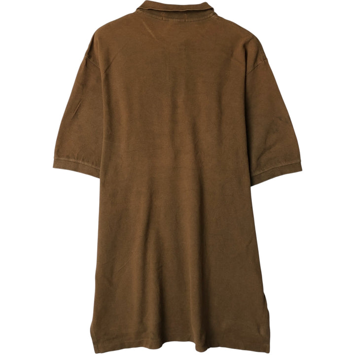 Ralph Lauren POLO by Ralph Lauren short sleeve polo shirt, men's size L cotton brown type Vintage Second Hand