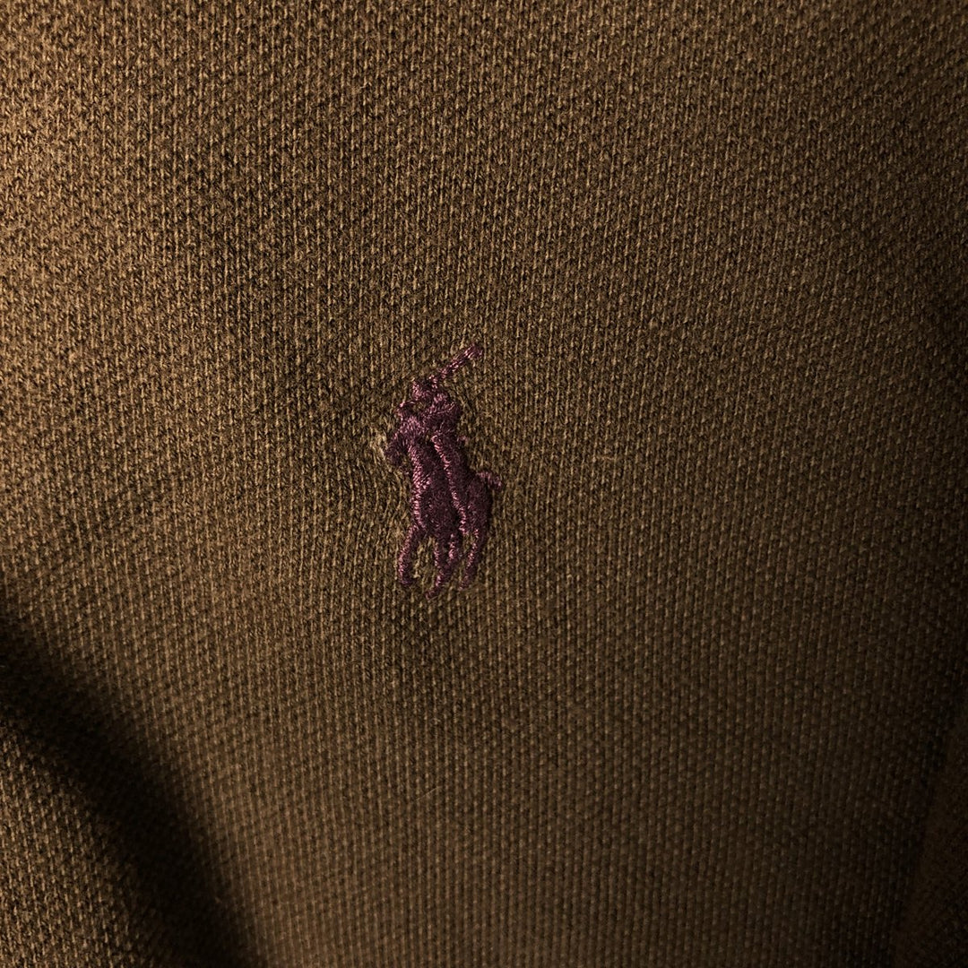 Ralph Lauren POLO by Ralph Lauren short sleeve polo shirt, men's size L cotton brown type Vintage Second Hand