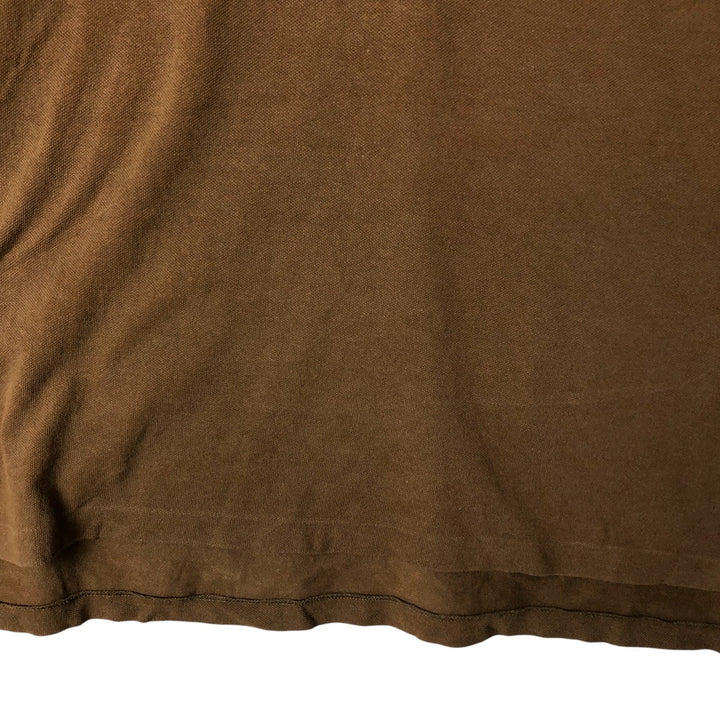 Ralph Lauren POLO by Ralph Lauren short sleeve polo shirt, men's size L cotton brown type Vintage Second Hand