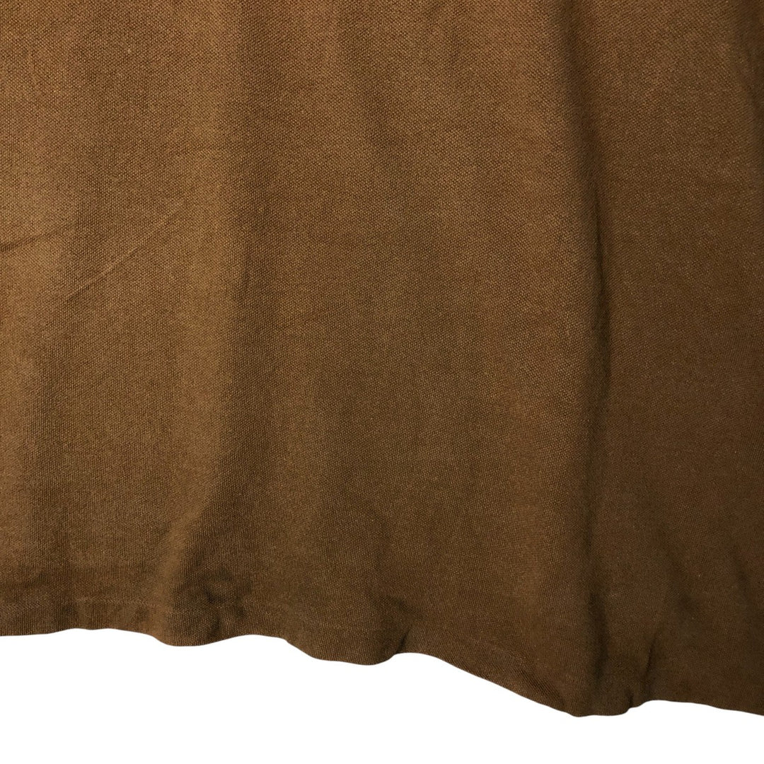Ralph Lauren POLO by Ralph Lauren short sleeve polo shirt, men's size L cotton brown type Vintage Second Hand