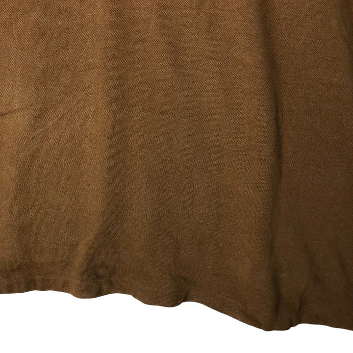 Ralph Lauren POLO by Ralph Lauren short sleeve polo shirt, men's size L cotton brown type Vintage Second Hand