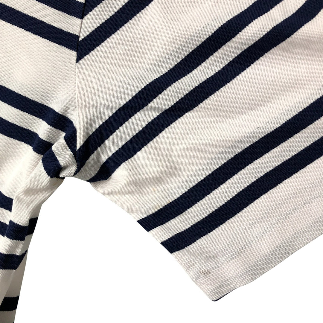 Ralph Lauren POLO by Ralph Lauren short sleeve striped polo shirt, men's size L Pima Cotton white type Vintage Second Hand