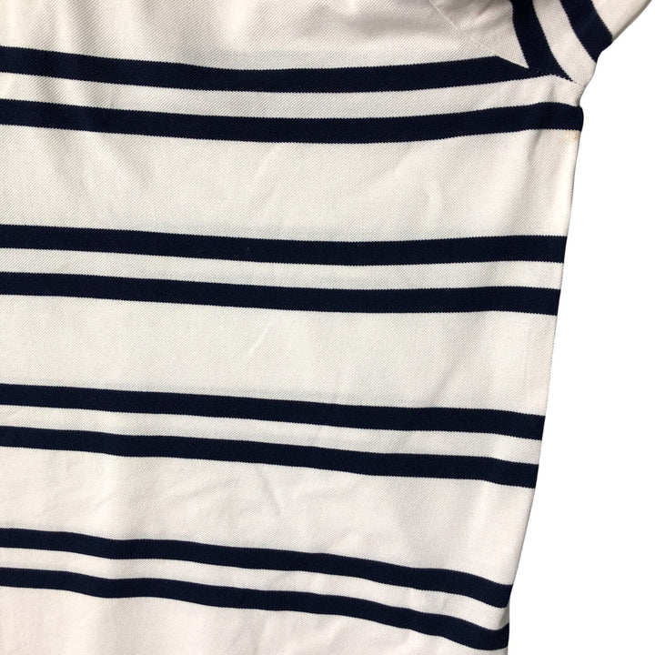 Ralph Lauren POLO by Ralph Lauren short sleeve striped polo shirt, men's size L Pima Cotton white type Vintage Second Hand