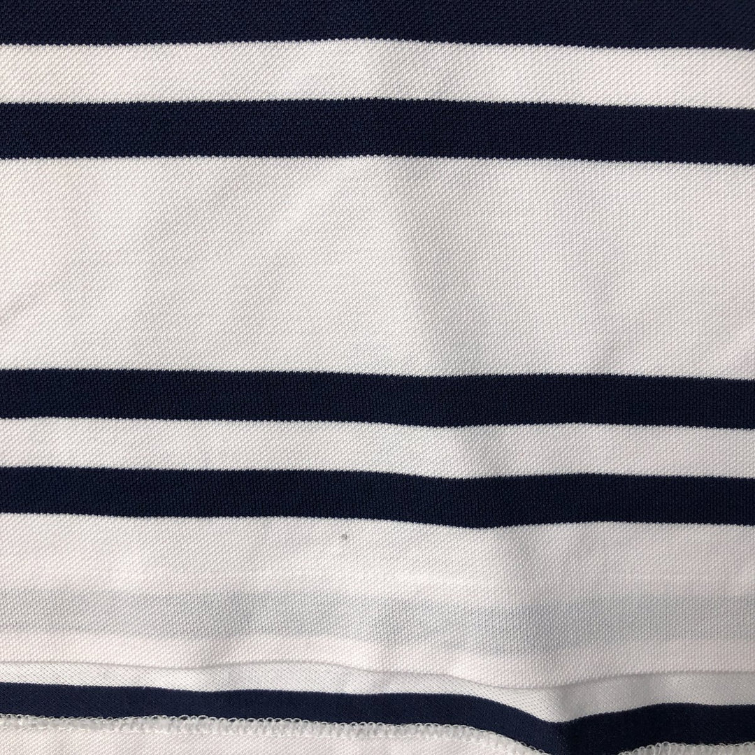 Ralph Lauren POLO by Ralph Lauren short sleeve striped polo shirt, men's size L Pima Cotton white type Vintage Second Hand