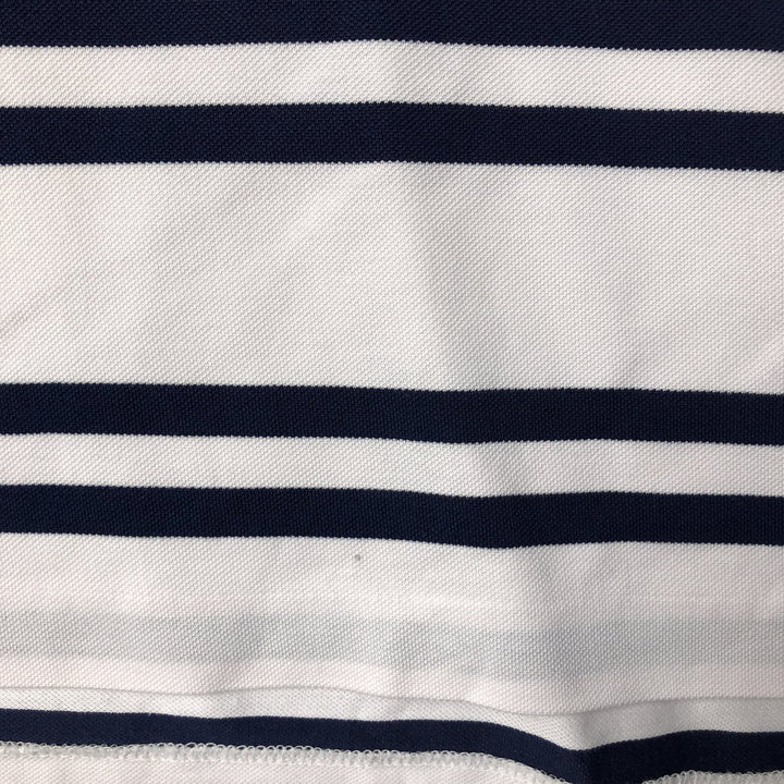 Ralph Lauren POLO by Ralph Lauren short sleeve striped polo shirt, men's size L Pima Cotton white type Vintage Second Hand