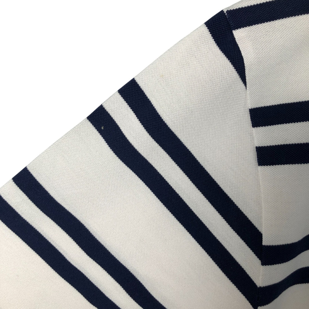 Ralph Lauren POLO by Ralph Lauren short sleeve striped polo shirt, men's size L Pima Cotton white type Vintage Second Hand