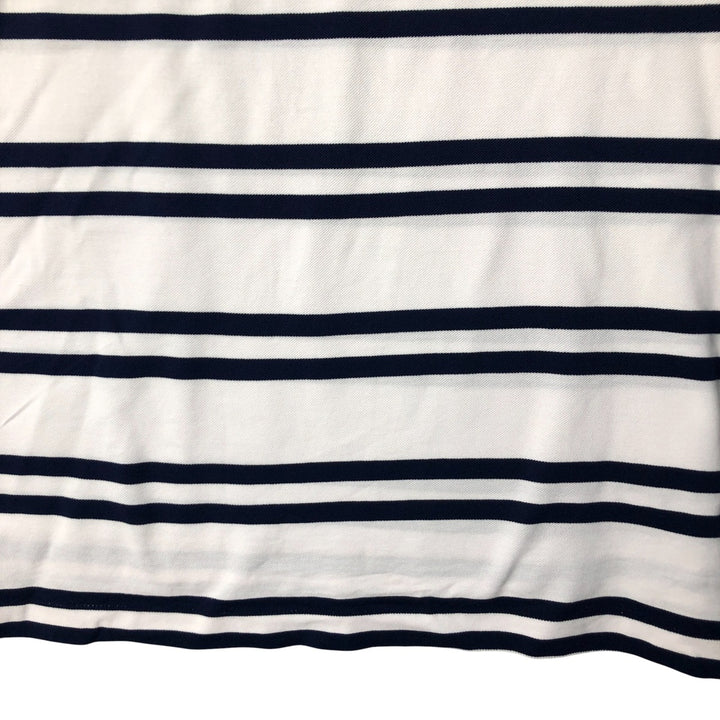 Ralph Lauren POLO by Ralph Lauren short sleeve striped polo shirt, men's size L Pima Cotton white type Vintage Second Hand