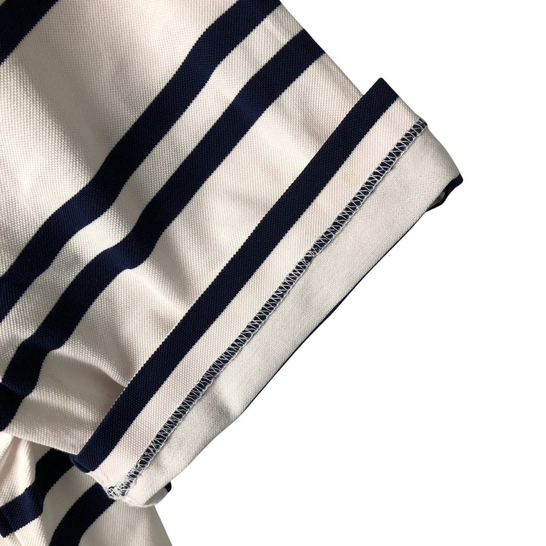 Ralph Lauren POLO by Ralph Lauren short sleeve striped polo shirt, men's size L Pima Cotton white type Vintage Second Hand