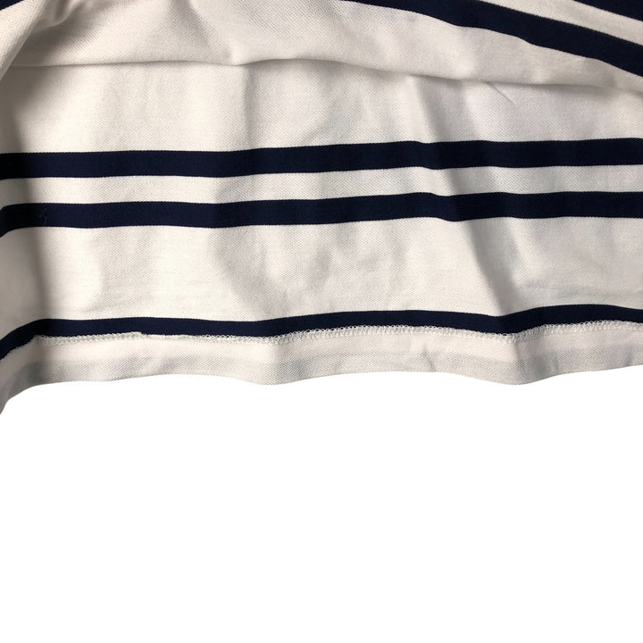 Ralph Lauren POLO by Ralph Lauren short sleeve striped polo shirt, men's size L Pima Cotton white type Vintage Second Hand