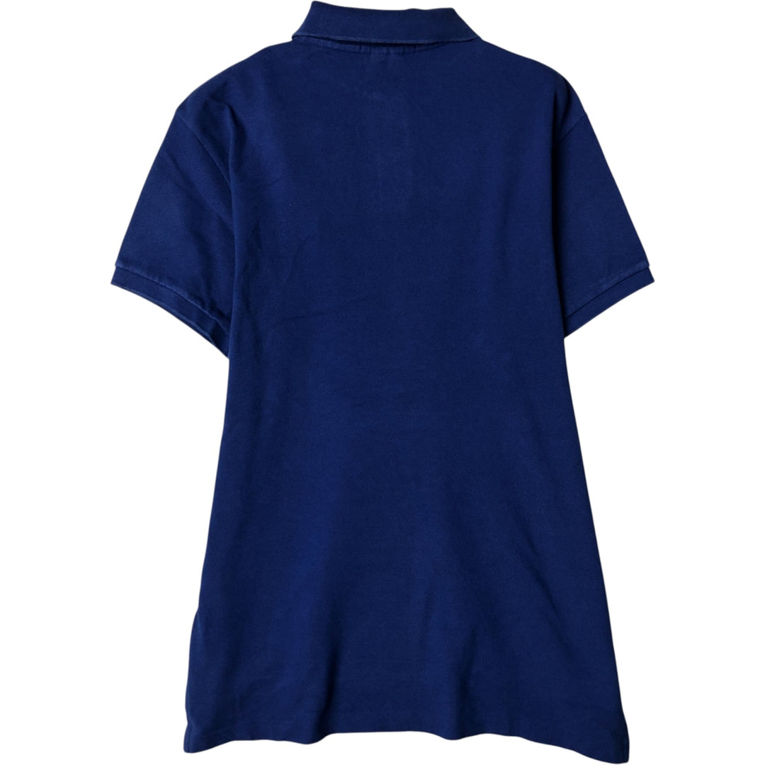 Ralph Lauren POLO by Ralph Lauren CUSTOM FIT short sleeve polo shirt, men's M size cotton blue type Vintage Second Hand