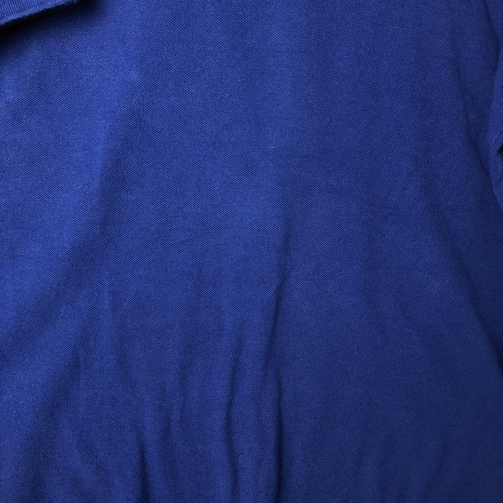Ralph Lauren POLO by Ralph Lauren CUSTOM FIT short sleeve polo shirt, men's M size cotton blue type Vintage Second Hand