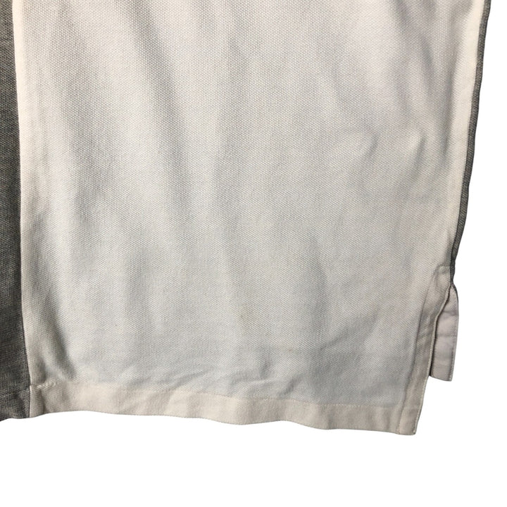 Ralph Lauren POLO by Ralph Lauren Crazy Pattern Short Sleeve Polo Shirt, Men's Size L cotton pale white type Vintage Second Hand