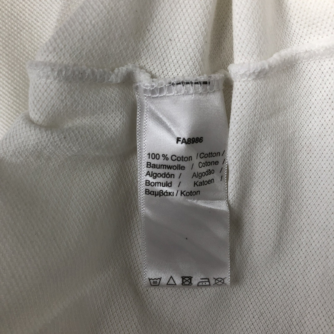 Lacoste LACOSTE French design short sleeve polo shirt size 5, men's L size cotton pale white type Vintage Second Hand