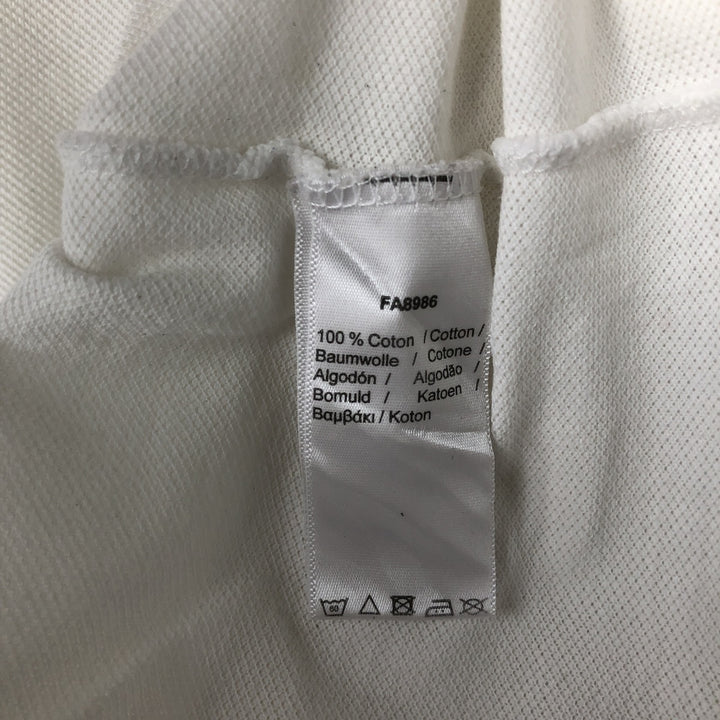 Lacoste LACOSTE French design short sleeve polo shirt size 5, men's L size cotton pale white type Vintage Second Hand