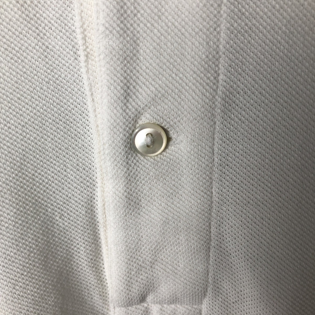 Lacoste LACOSTE French design short sleeve polo shirt size 5, men's L size cotton pale white type Vintage Second Hand
