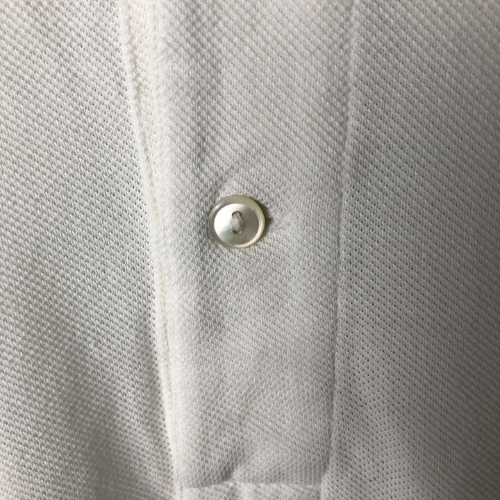Lacoste LACOSTE French design short sleeve polo shirt size 5, men's L size cotton pale white type Vintage Second Hand