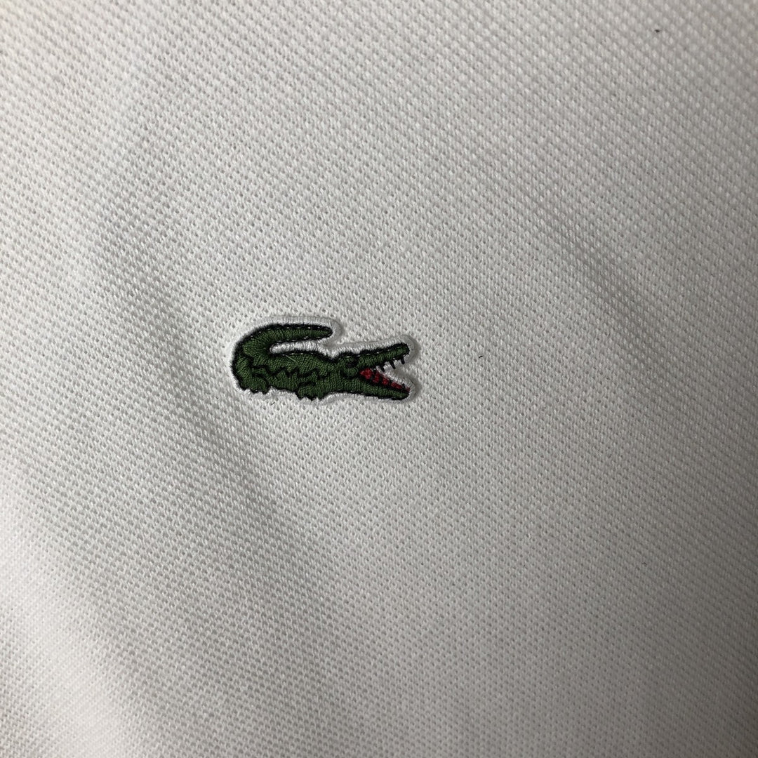 Lacoste LACOSTE French design short sleeve polo shirt size 5, men's L size cotton pale white type Vintage Second Hand