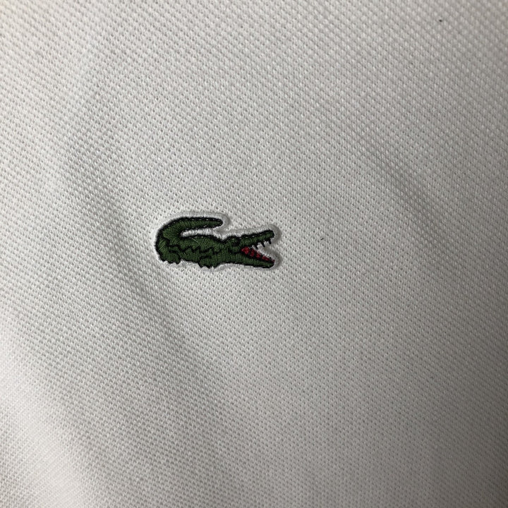 Lacoste LACOSTE French design short sleeve polo shirt size 5, men's L size cotton pale white type Vintage Second Hand