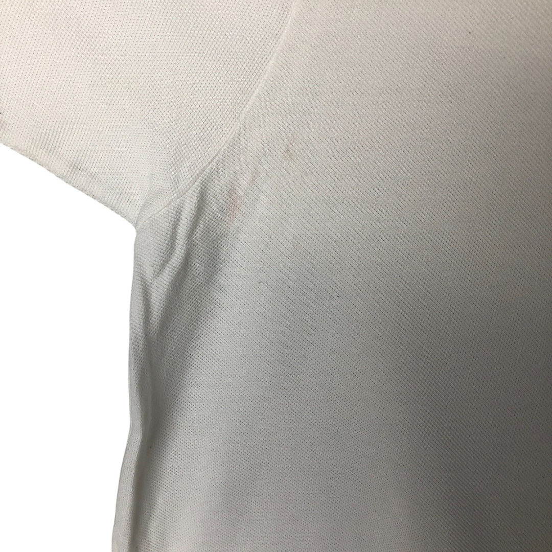 Lacoste LACOSTE French design short sleeve polo shirt size 5, men's L size cotton pale white type Vintage Second Hand