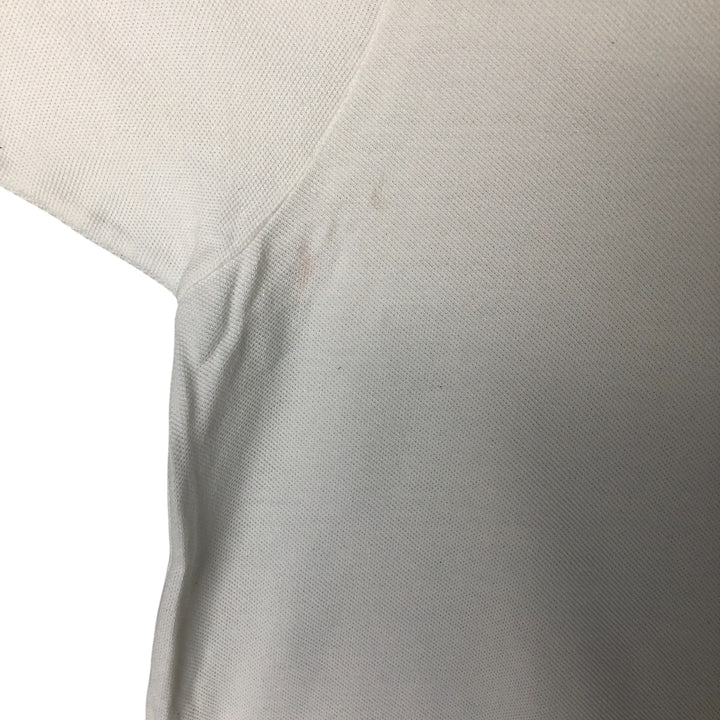 Lacoste LACOSTE French design short sleeve polo shirt size 5, men's L size cotton pale white type Vintage Second Hand
