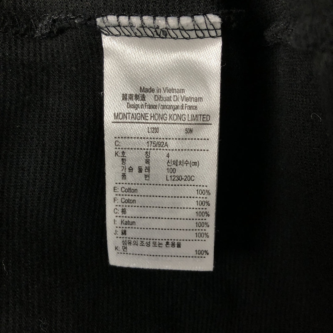 Lacoste LACOSTE SPORT short sleeve polo shirt, men's size M cotton black type Vintage Second Hand