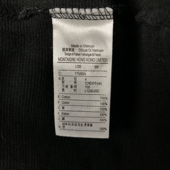 Lacoste LACOSTE SPORT short sleeve polo shirt, men's size M cotton black type Vintage Second Hand