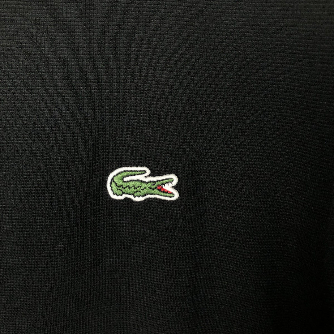 Lacoste LACOSTE SPORT short sleeve polo shirt, men's size M cotton black type Vintage Second Hand