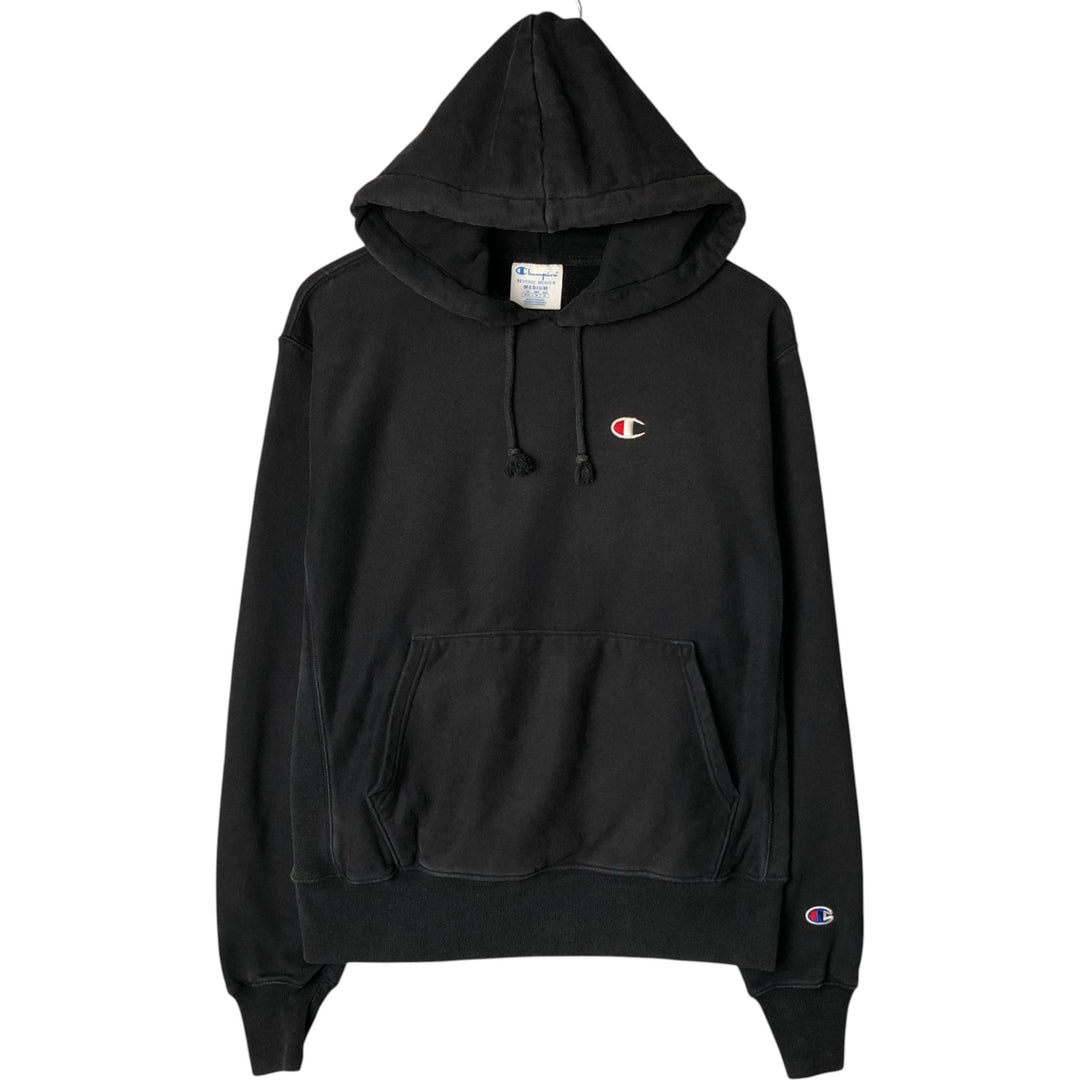 Champion REVERSE WEAVE Reverse Weave Sweat Pullover Hoodie Men's M cotton black type Vintage Second Hand